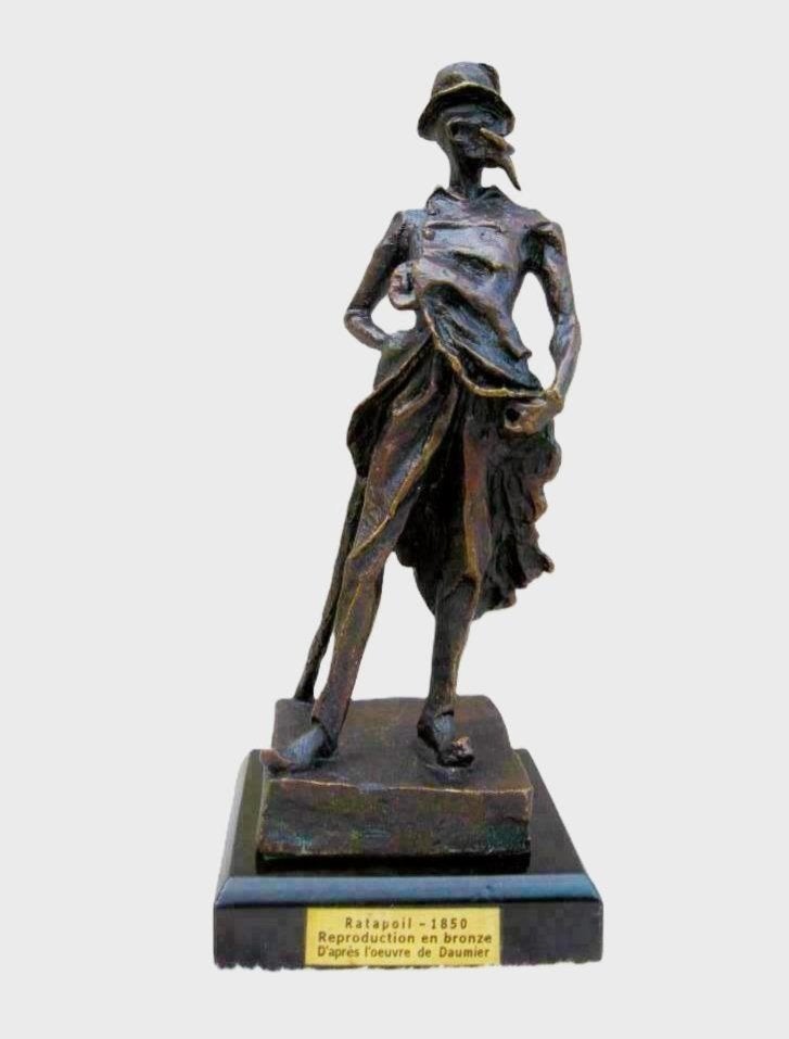 Ratapoil - HONOR  DAUMIER - brons, Antiek en Kunst, Ophalen, Brons