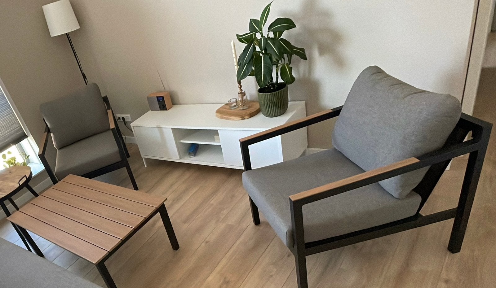 Tuinset Jysk twee stoelen met tafel, Stoel, Tuinset, Ophalen, 2 zitplaatsen