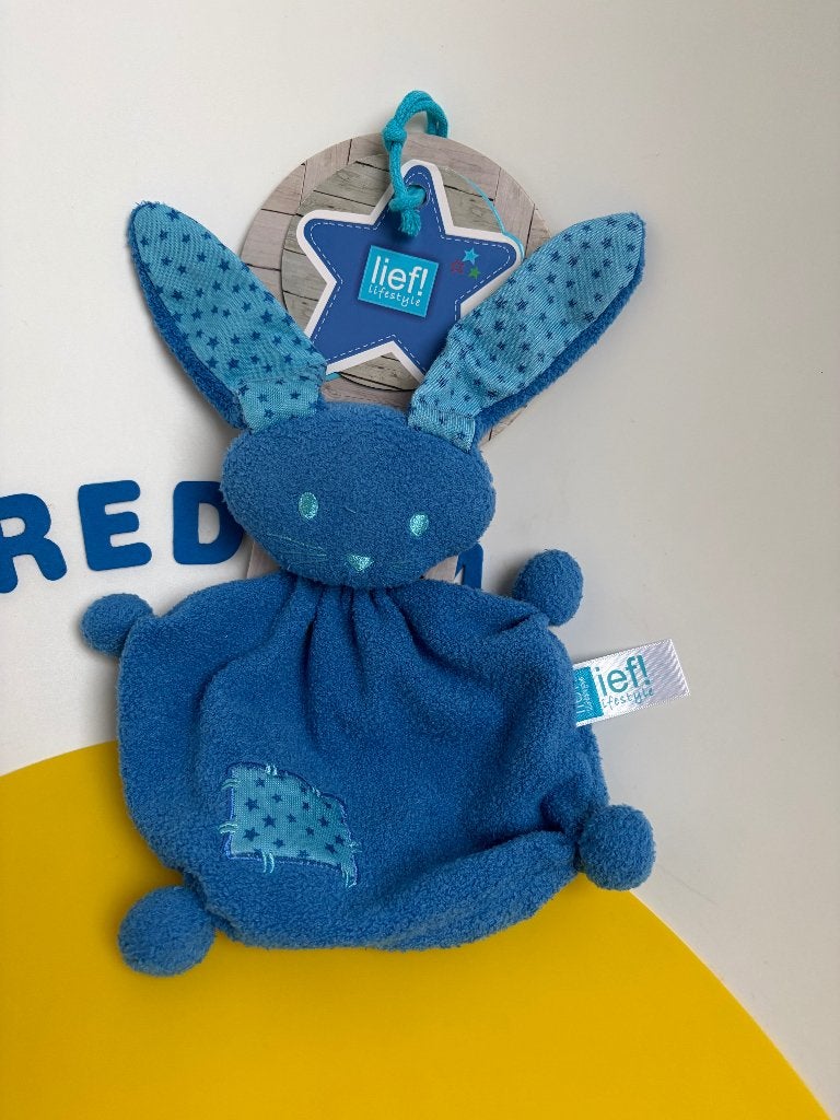 K2817 Lief! Lief lifestyle doekje konijn donker blauw, Ophalen of Verzenden, Nieuw, Overige typen
