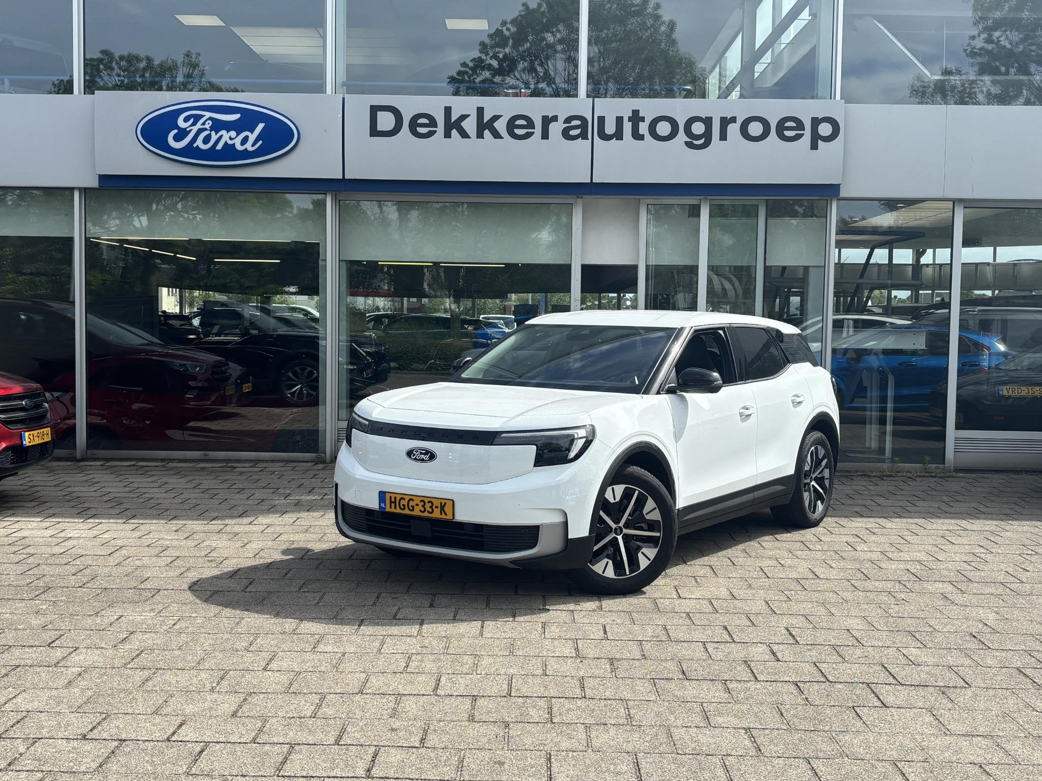 Ford Explorer Extended Range RWD 77 kWh, Auto's, Ford, Automaat, Achterwielaandrijving, Gebruikt, Wit