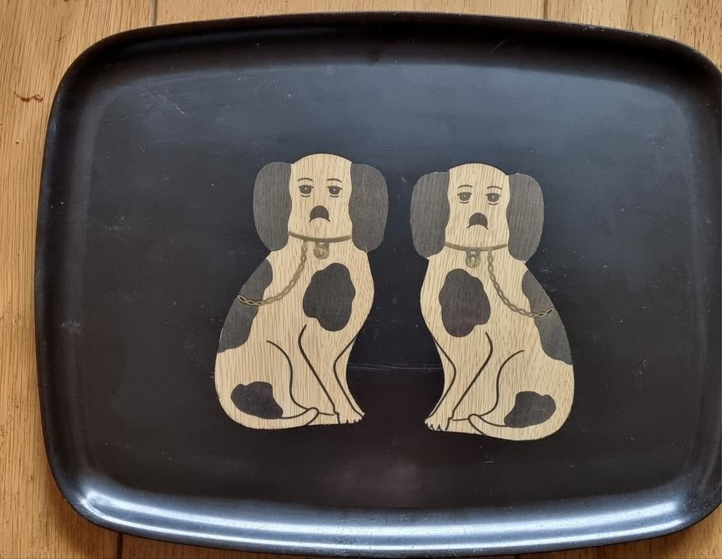 Retro dienblad van Melamine, Ophalen of Verzenden, Rechthoekig, Overige materialen