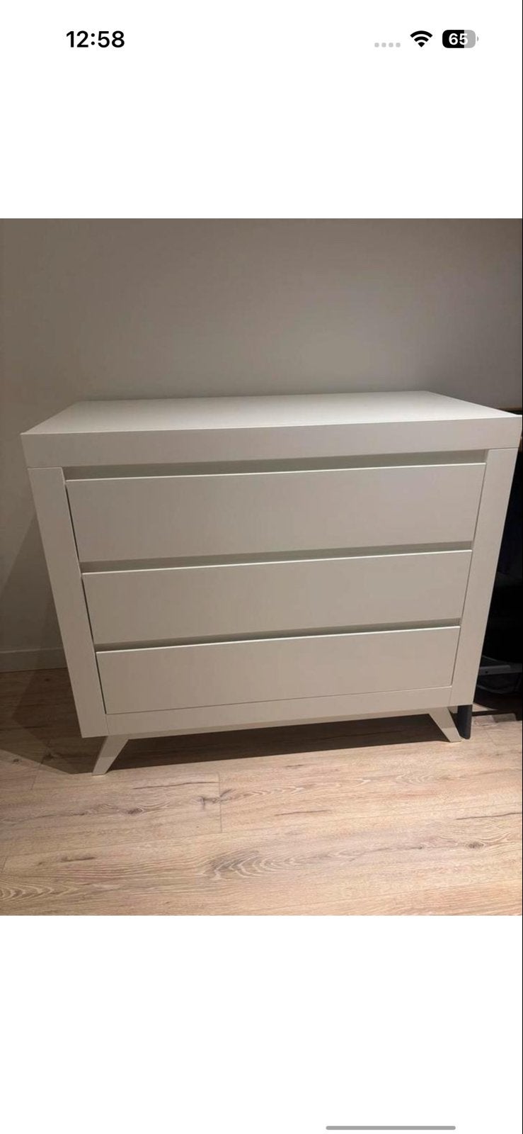 Bopita anne babykamer: ledikant, commode en kledingkast, Kinderen en Baby's, Kinderkamer | Complete kinderkamers, Ophalen, Gebruikt