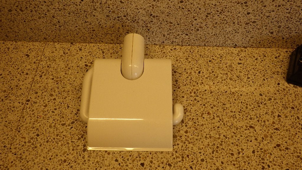 mooie retro toiletrolhouder van kunststof, Ophalen of Verzenden, Huis en Inrichting