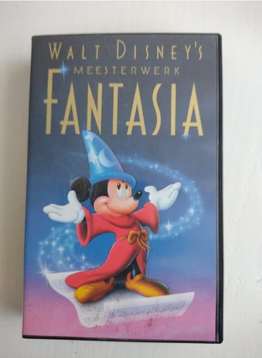 Walt Disney's Meesterwerk Fantasia VHS, Alle leeftijden, Kinderfilm, Ophalen of Verzenden, Zo goed als nieuw