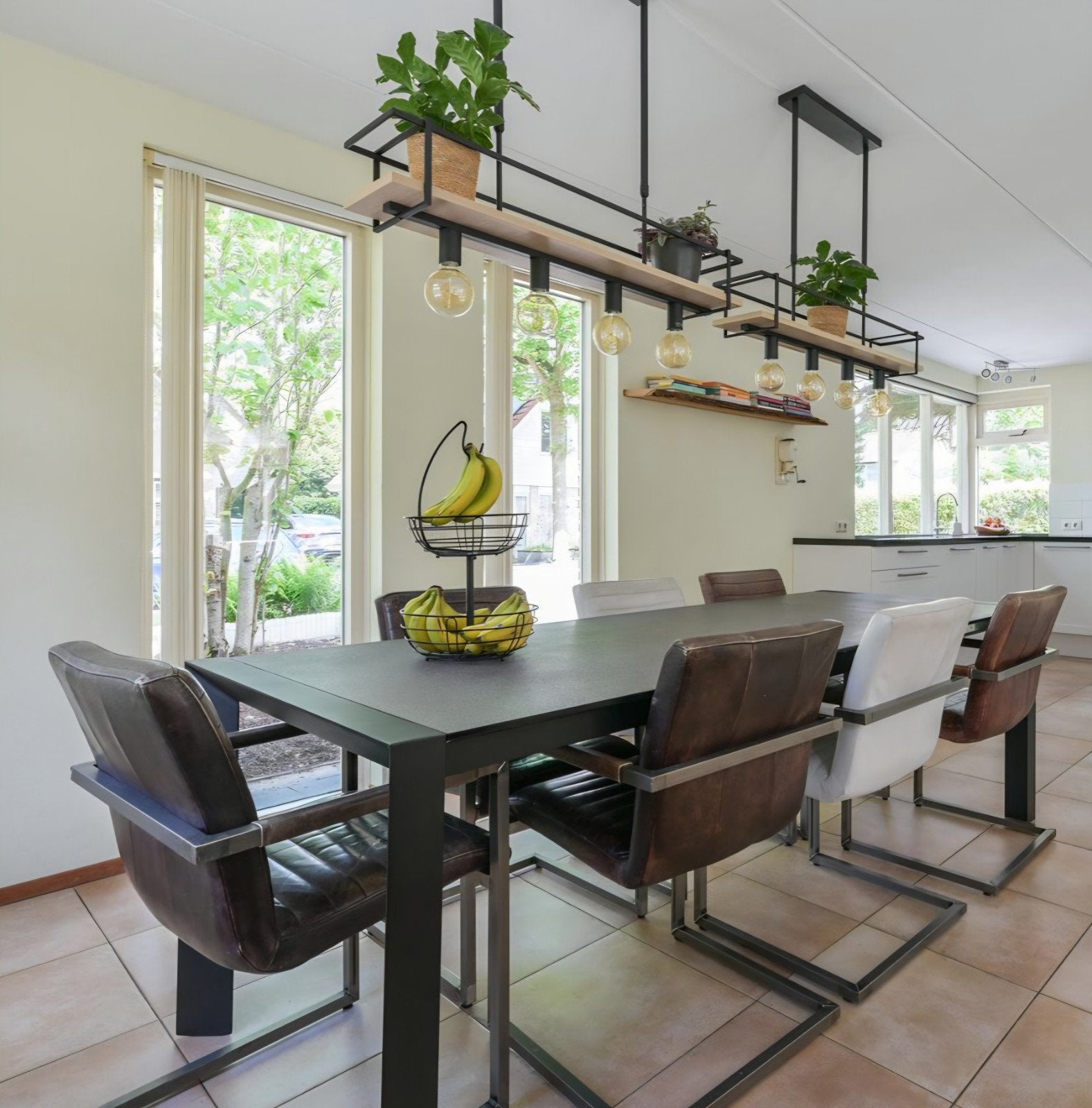 Prachtige uitschuifbare granieten eettafel (tot 280 cm), Huis en Inrichting, Ophalen, 100 tot 150 cm, 200 cm of meer, Zo goed als nieuw