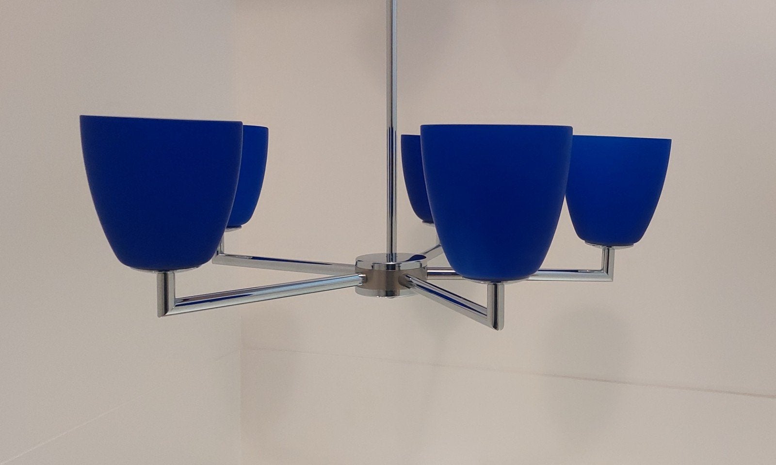 Fontana Arte kroonluchter, Huis en Inrichting, Lampen | Hanglampen, E14 (klein), Ophalen of Verzenden, Zo goed als nieuw, Glas