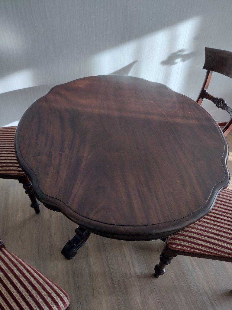 Antieke tafel Hollands Biedermeier, Ophalen