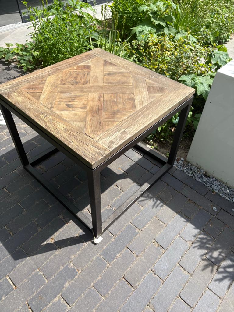Maison Manon bijzettafel 60x60x50 cm - Nieuw in Enschede, Ophalen, Nieuw, Vierkant, Hout