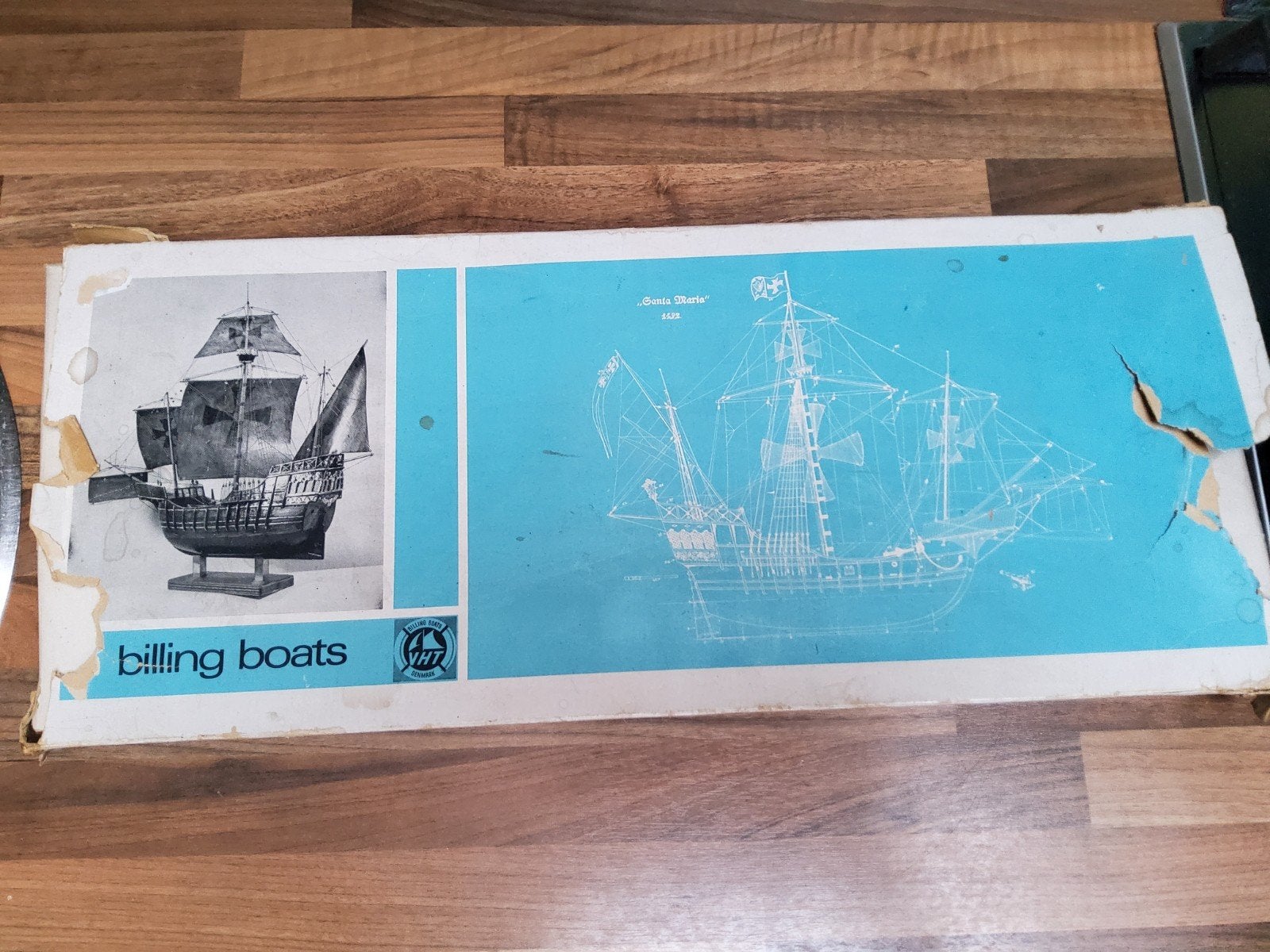 Billing Boats Santa Maria Houten Scheepsmodel Bouwpakket, Ophalen of Verzenden, Gebruikt, Groter dan 1:32, Overige merken
