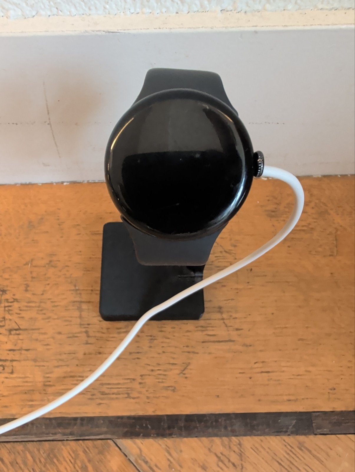 Google Pixel Watch 2 Matzwart met sportbandje + oplader + st, Ophalen, Stappen, Google, Zwart