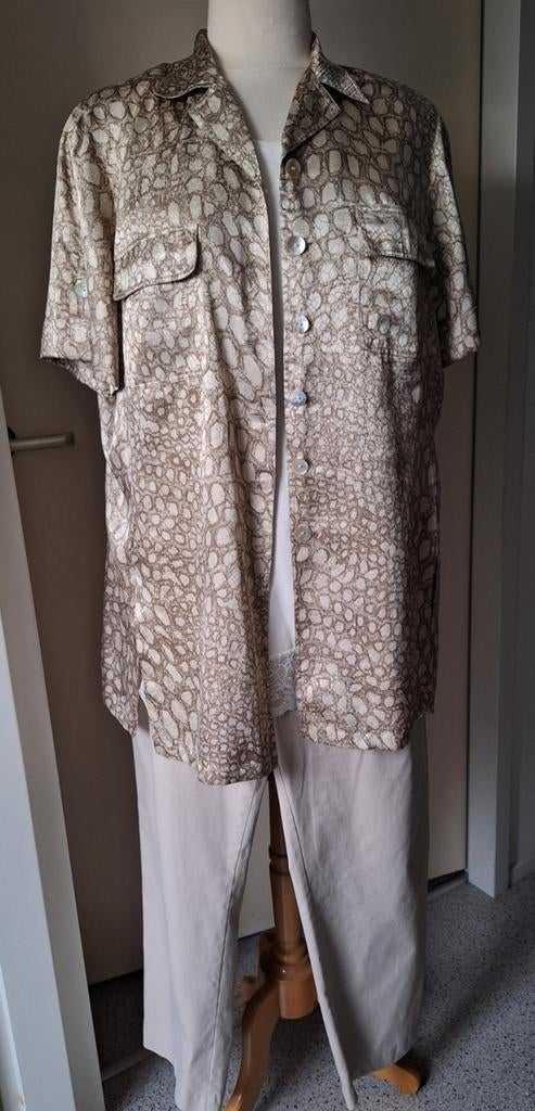 Creation Atelier G.G - printblouse - maat 50, Kleding | Dames, Blouse of Tuniek, Ophalen of Verzenden, Zo goed als nieuw, Creation atelier GG