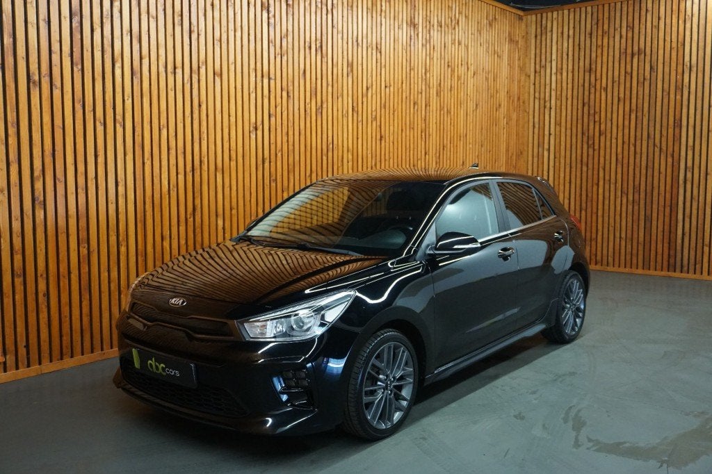 Kia RIO 1.0 TGDI GT-LINE Edition Camera / Android Auto / Air, Auto's, Kia, 101 pk, Met garantie (alle), Zwart, Bedrijf