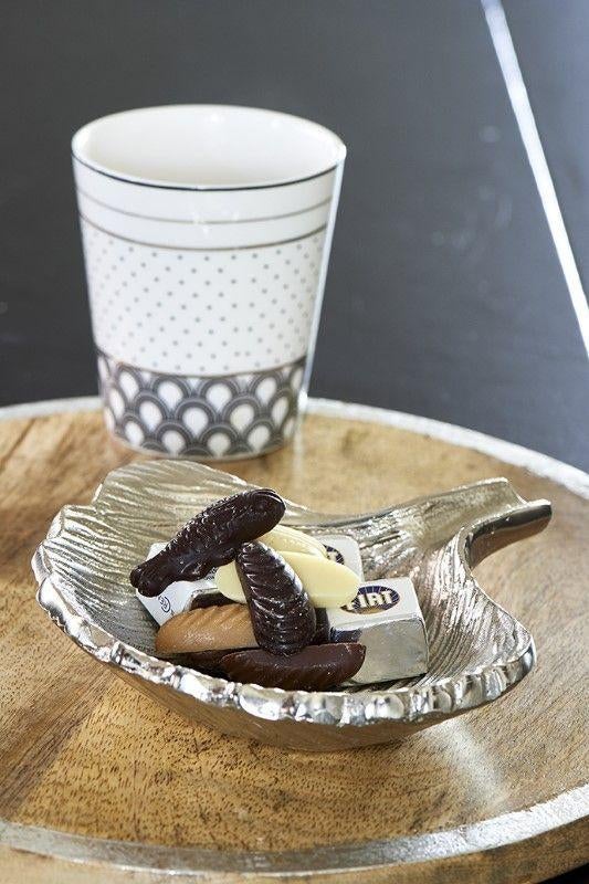 Riviera Maison Ginko Leaf Serving Bowl S & M Nieuw, Overige materialen, Schaal, Rond, Nieuw