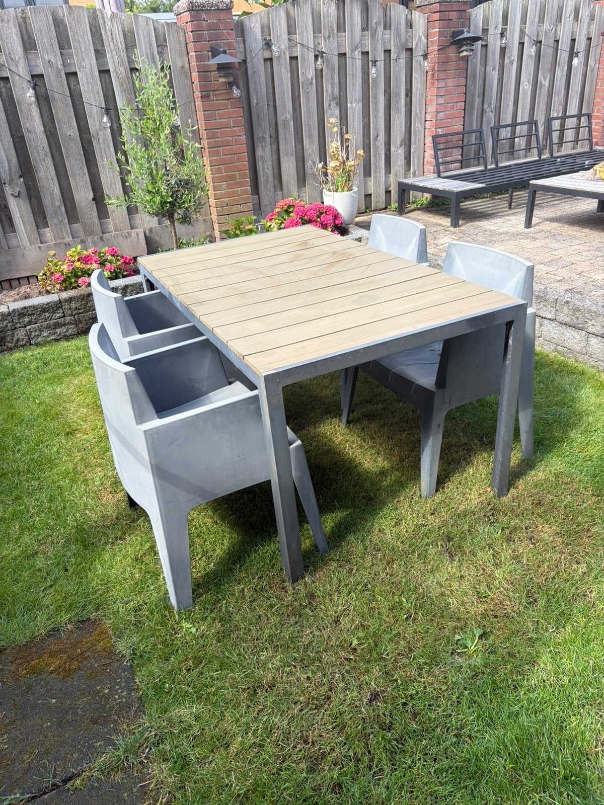 Tuinset, Ophalen, 4 zitplaatsen, Gebruikt, Tuinset