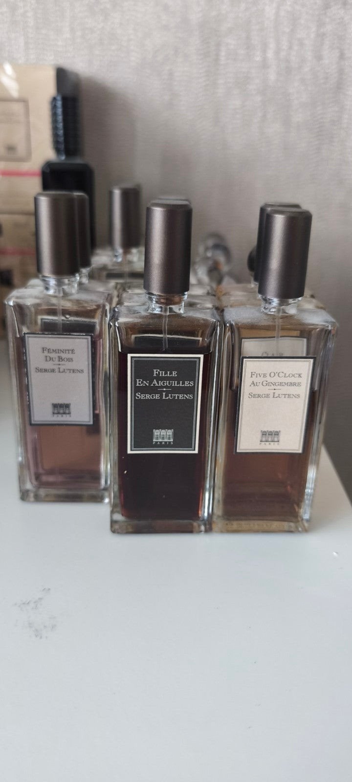 Serge Lutens Parfums: Feminite du Bois, Fille en Aiguilles, Ophalen of Verzenden, Gebruikt