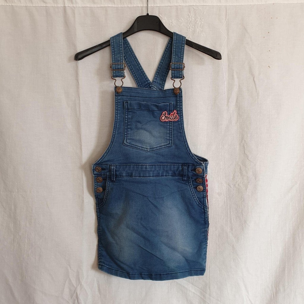 Stoere spijker tuinrok. Mt 122/128. Merk Hema, Meisje, ., Ophalen of Verzenden, Zo goed als nieuw