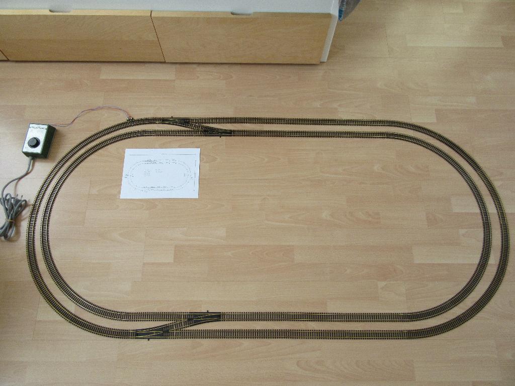 Fleischmann H0 treinbaan "dubbelspoor", Hobby en Vrije tijd, Modeltreinen | H0, Gebruikt, Gelijkstroom, Fleischmann, Rails
