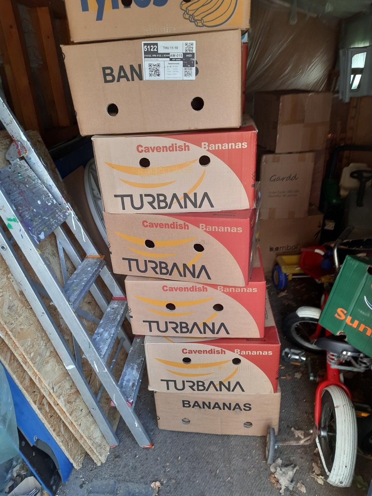 Bananendozen 30x Gratis, Ophalen, Doos, 40 tot 60 cm, 50 tot 75 cm