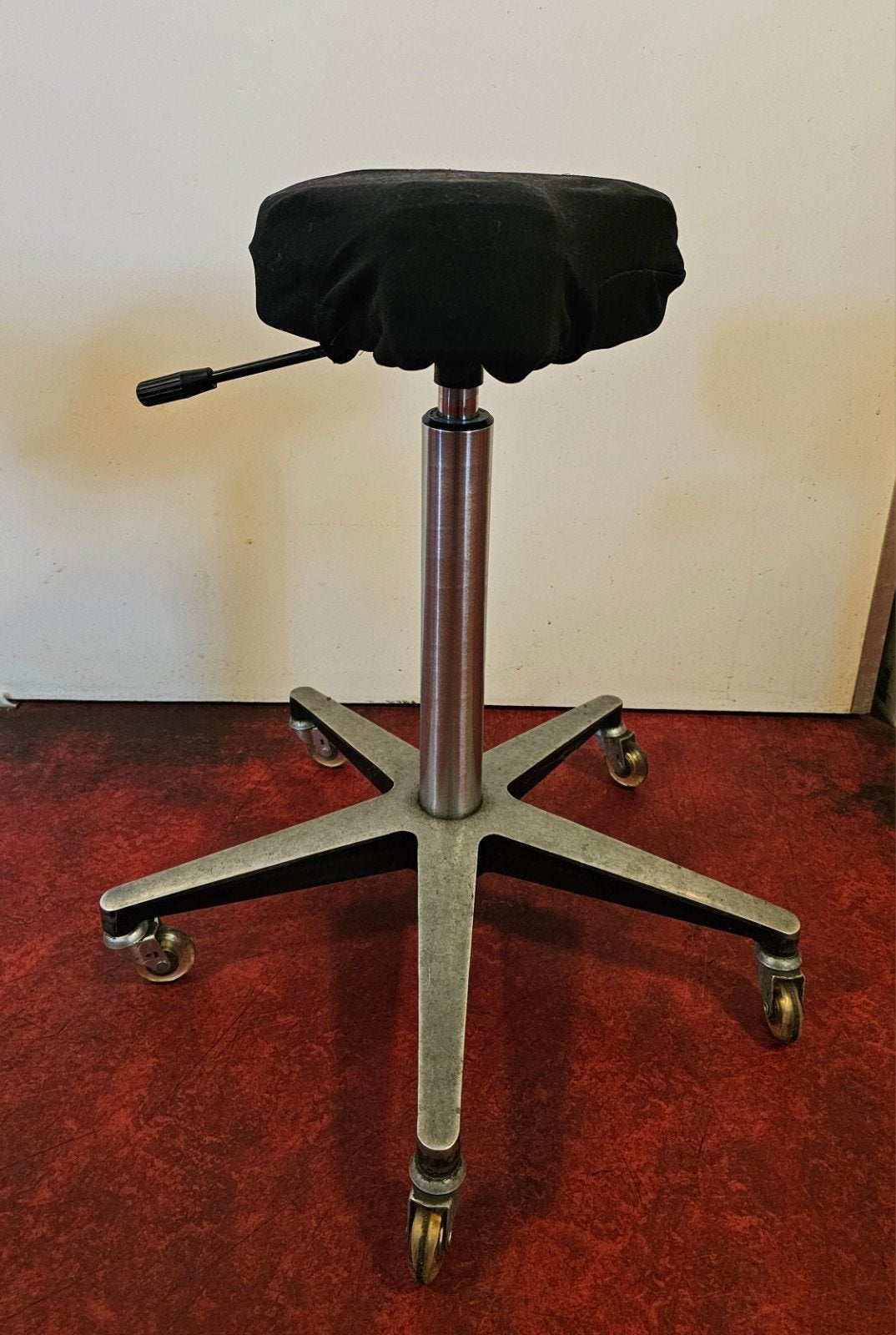 Kappersfiets, Huis en Inrichting, Bureaustoelen, Gebruikt, Bureaukruk, Zwart, Ophalen
