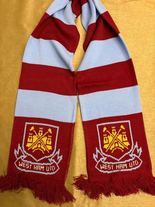 West Ham United sjaal, Ophalen of Verzenden, Zo goed als nieuw, Clubaccessoires