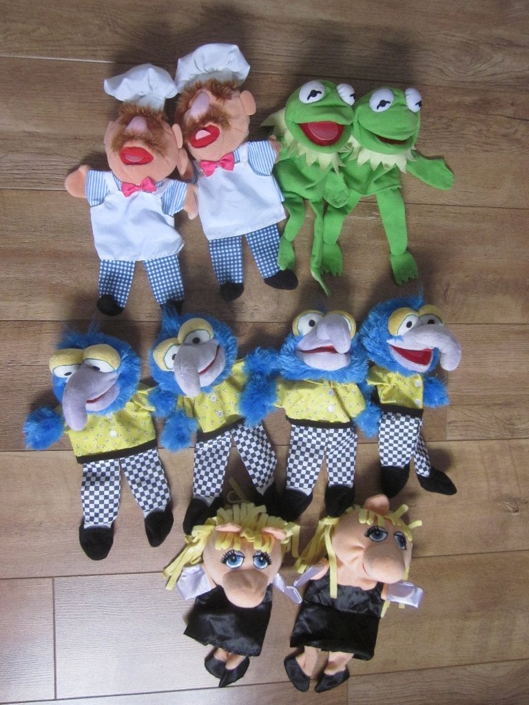Mega Albert Heijn diverse handpoppen The Muppets, Kikker, Disney, Albert Heijn, Nieuw