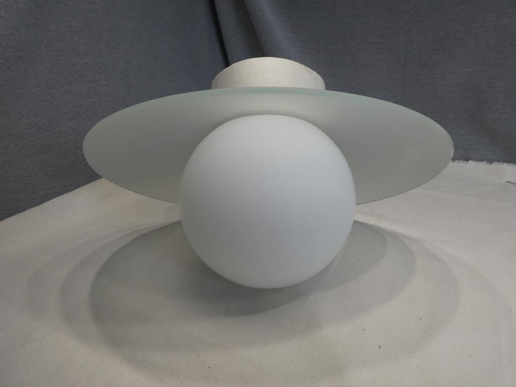 Vintage Ikea lamp Kalkant, matglas UFO lamp, Minimalisme, Gebruikt, Ophalen of Verzenden, Glas, Vintage IKEA