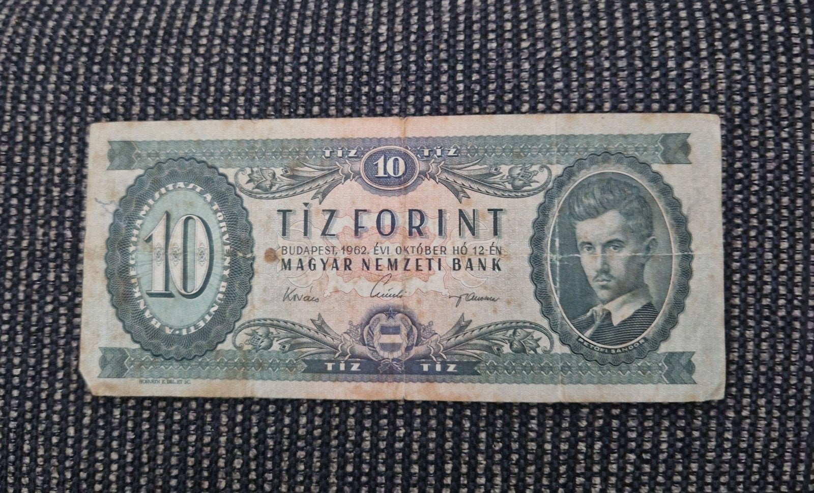 Historisch Hongaars 10 Forint biljet uit 1962, Ophalen of Verzenden, Overige landen, Los biljet
