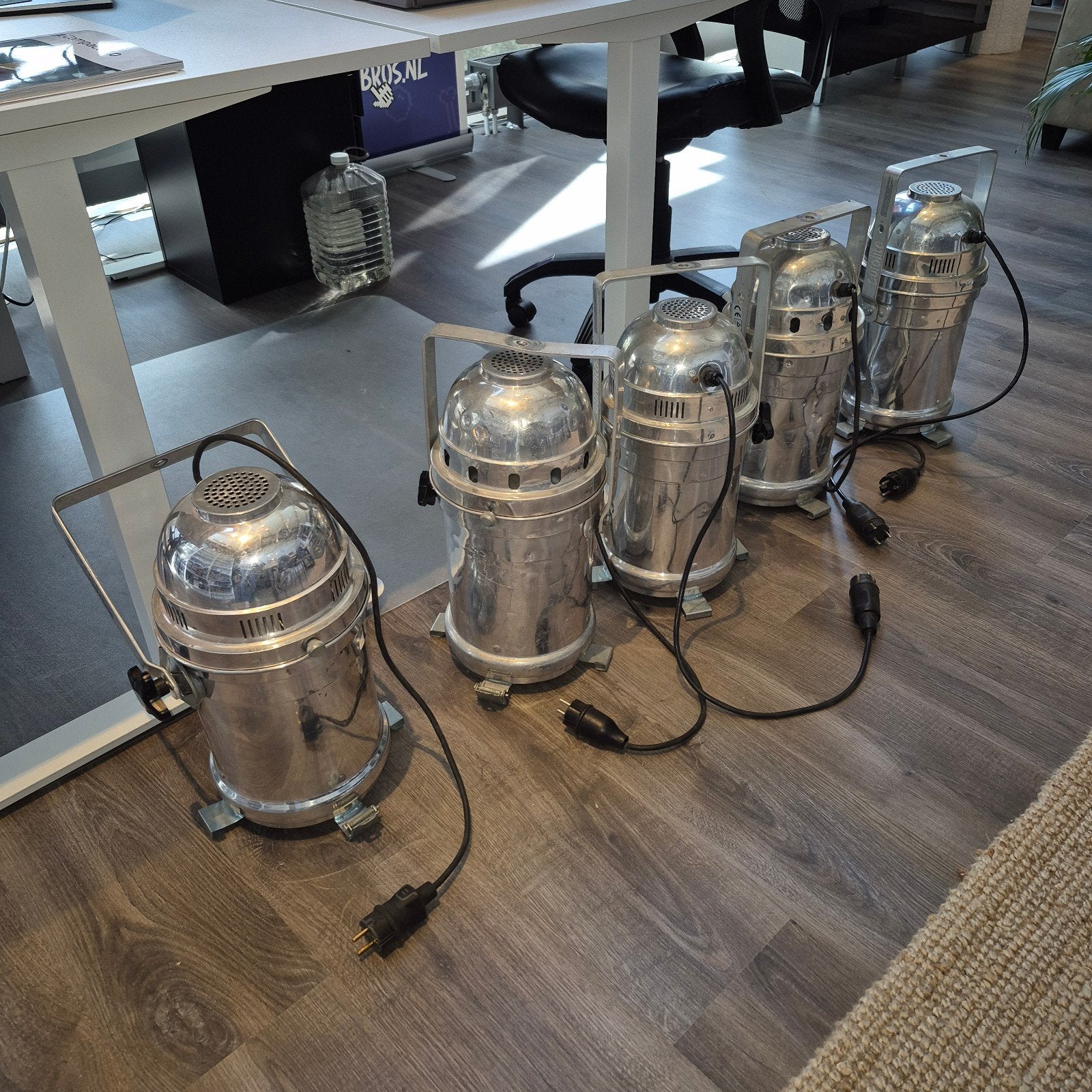 5 stuks Eurolight PAR-64 spots, Muziek en Instrumenten, Theaterbelichting, Ophalen, Gebruikt