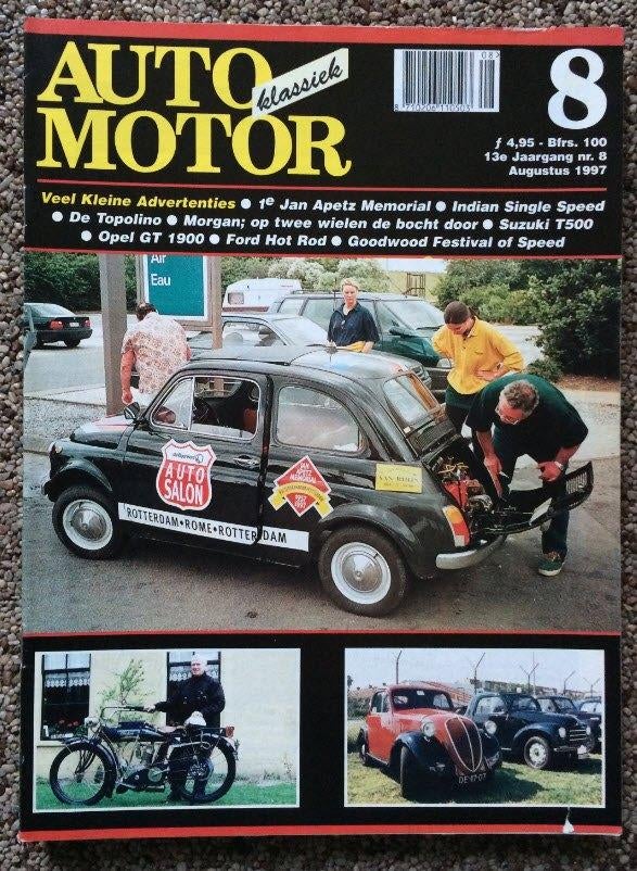 AMK: Fiat 500 en Topolino, Opel GT 1900, Suzuki T500, Morgan, Boeken, Auto's | Folders en Tijdschriften, Gelezen, Algemeen, Ophalen of Verzenden