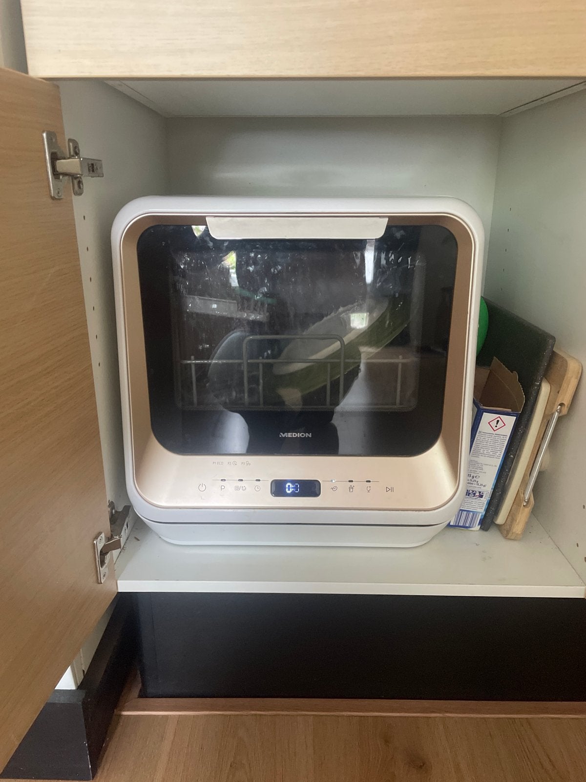 Compacte Medion Mini Vaatwasser - Ideaal voor kleine ruimtes, Witgoed en Apparatuur, Ophalen, Gebruikt, Minder dan 10 liter, Vrijstaand