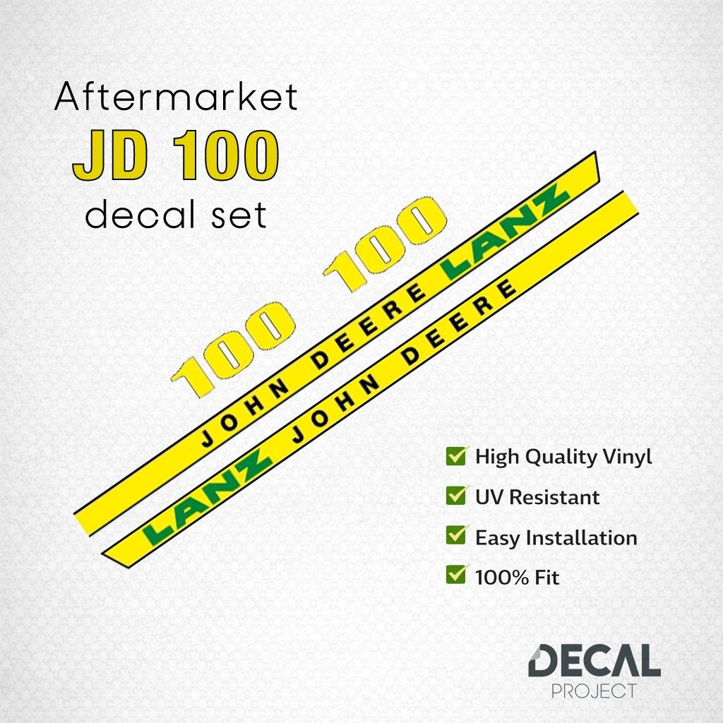 Vervangende Stickersets John Deere 100, 110, 316, 318, 430, Verzenden