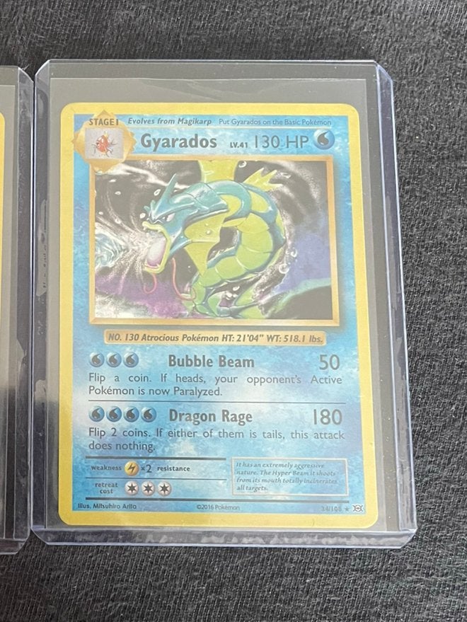 Vintage gyarados holo, Ophalen of Verzenden, Nieuw, Losse kaart, Foil