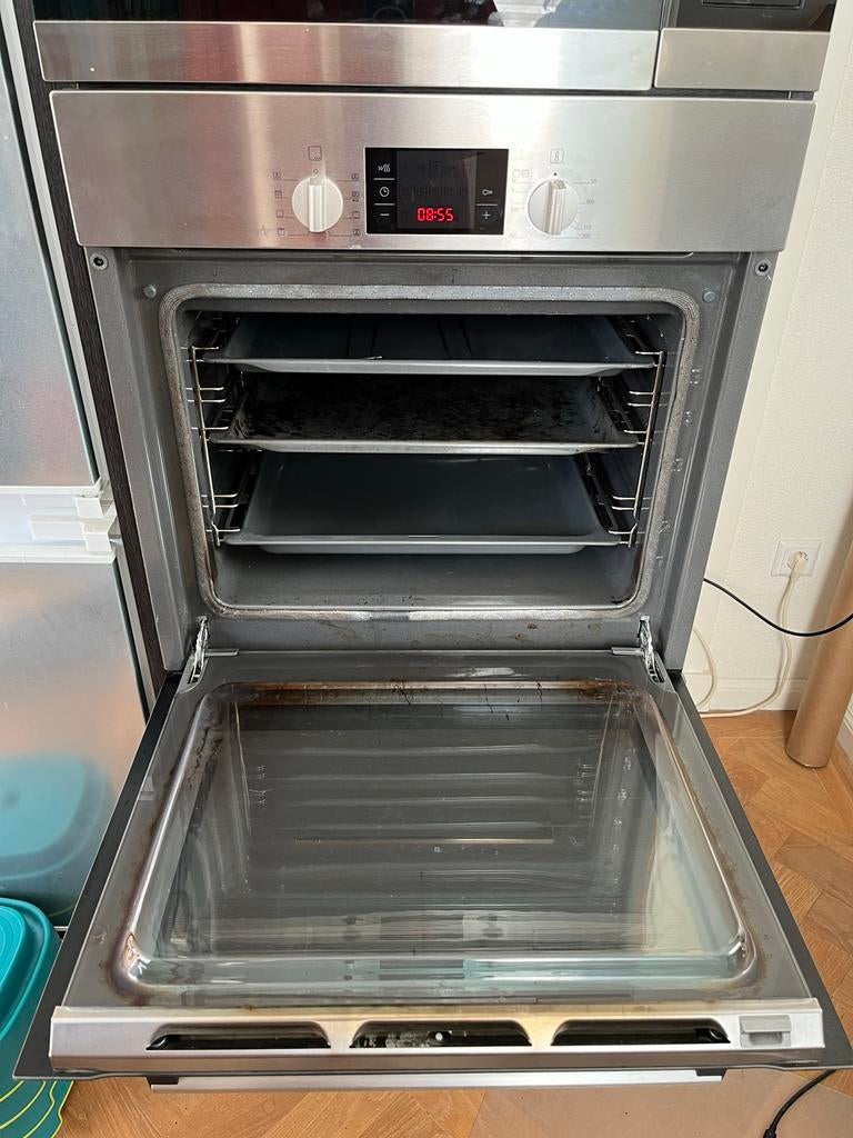 Bosch HBA63B1.1S Inbouw Oven - Roestvrijstaal, Witgoed en Apparatuur, Ovens, Gebruikt, Inbouw, Heteluchtoven, Bosch, 55 tot 60 cm