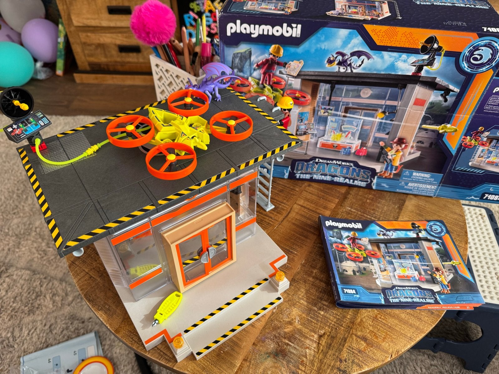 Playmobil Dragons The Nine Realms 71084 Drone-basis, Ophalen of Verzenden, Zo goed als nieuw