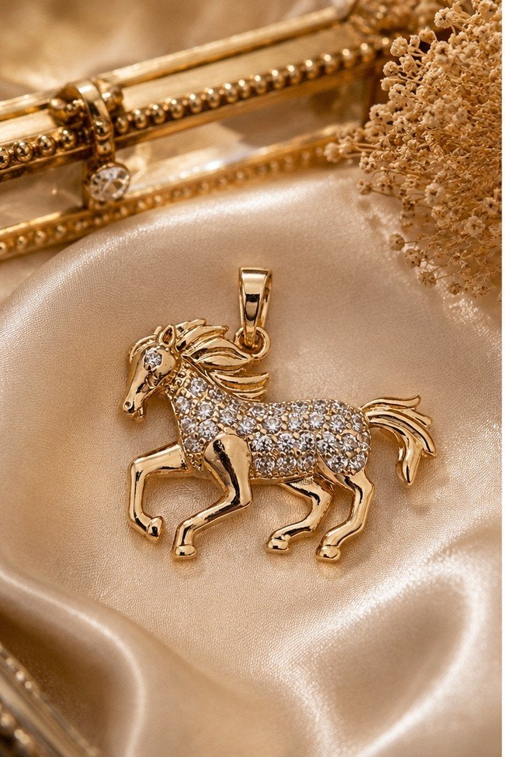 Gouden Gold Plated hanger met  zirkonia, Verzenden, Nieuw, Goud, Met strass