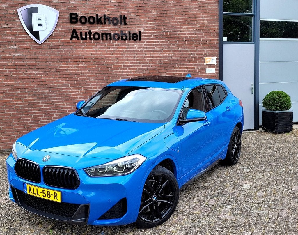BMW X2 XDrive25e M-sport Pano, Cam, ACC, Harman Kardon, Auto's, BMW, Automaat, X2, Gebruikt, Blauw
