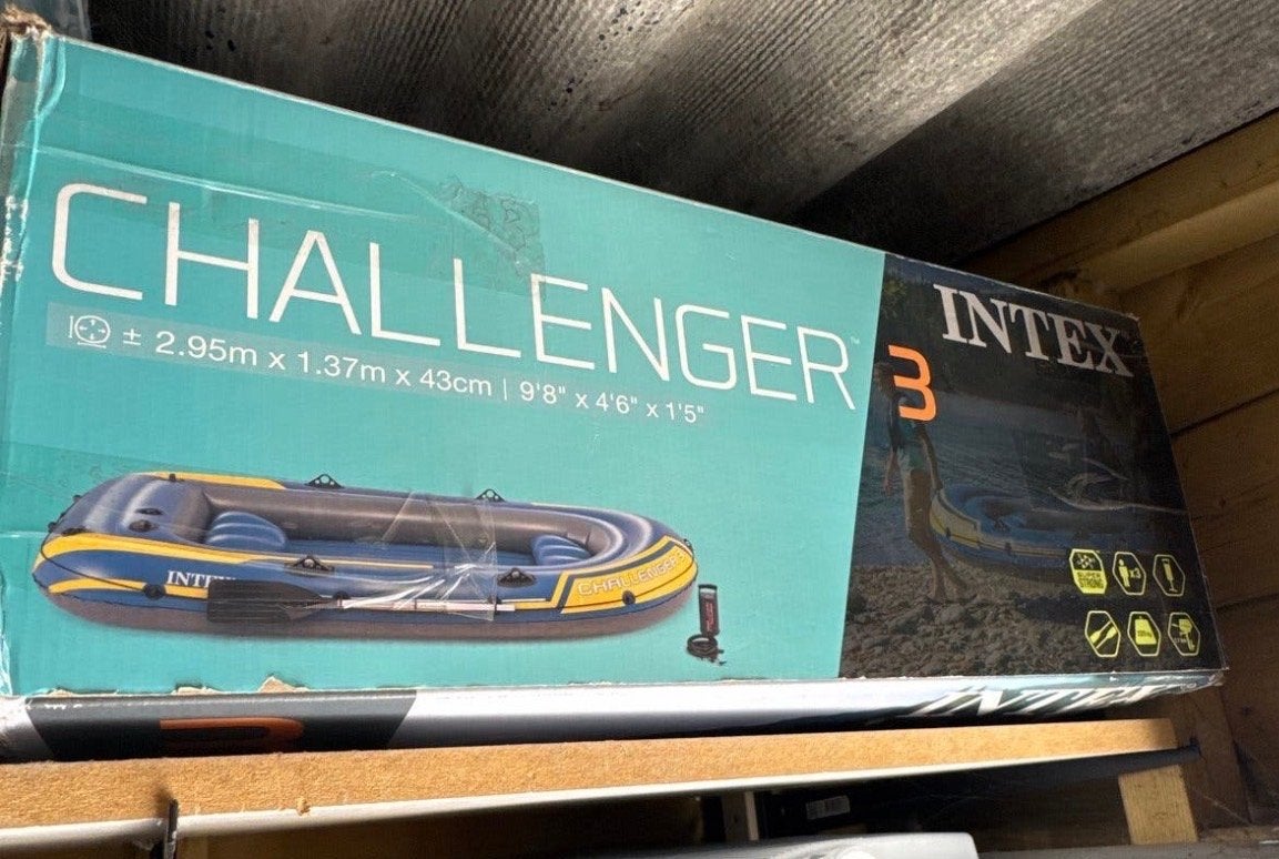 Intex Challenger 3 opblaasboot - Zeer nette staat, Kinderen en Baby's, Ophalen of Verzenden, Zo goed als nieuw