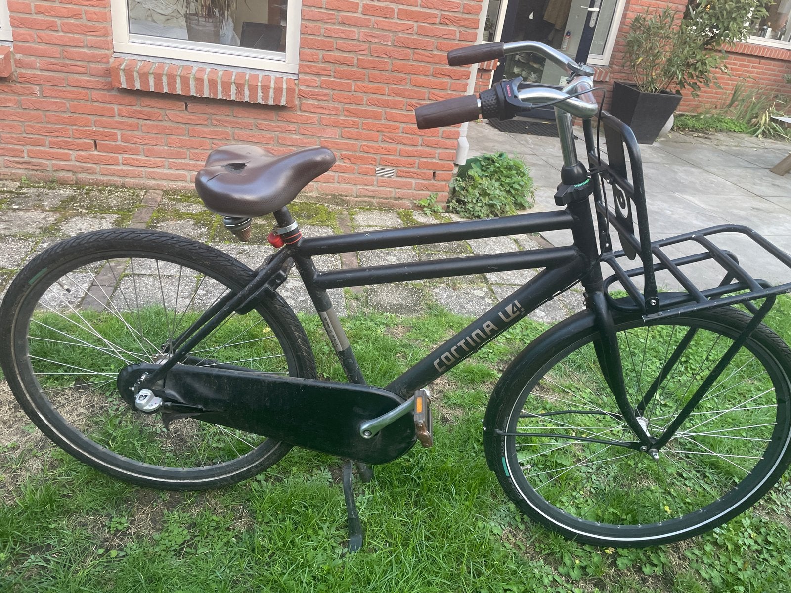 Cortina U4 Transportfiets - Zwart - Gebruikt, Ophalen, Terugtraprem, Gebruikt, Versnellingen