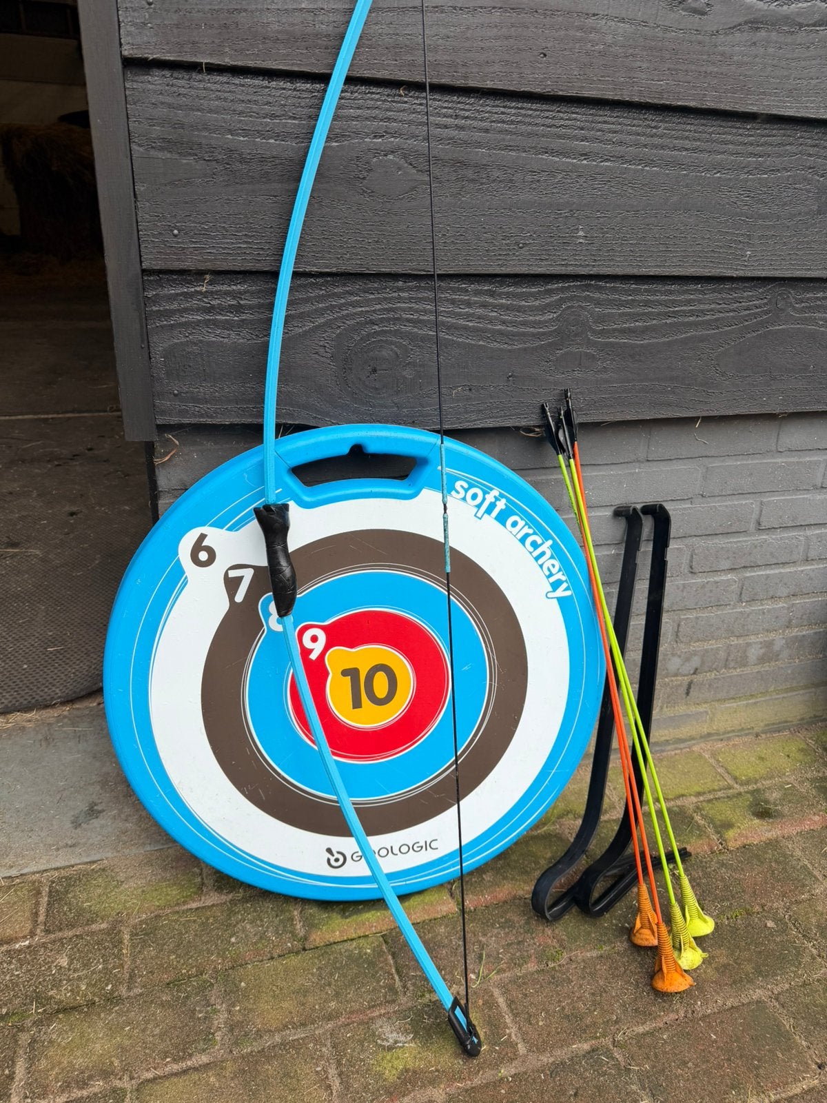 2 setjes pijl en boog met schietschijf, Sport en Fitness, Ophalen, Gebruikt, Pijlen