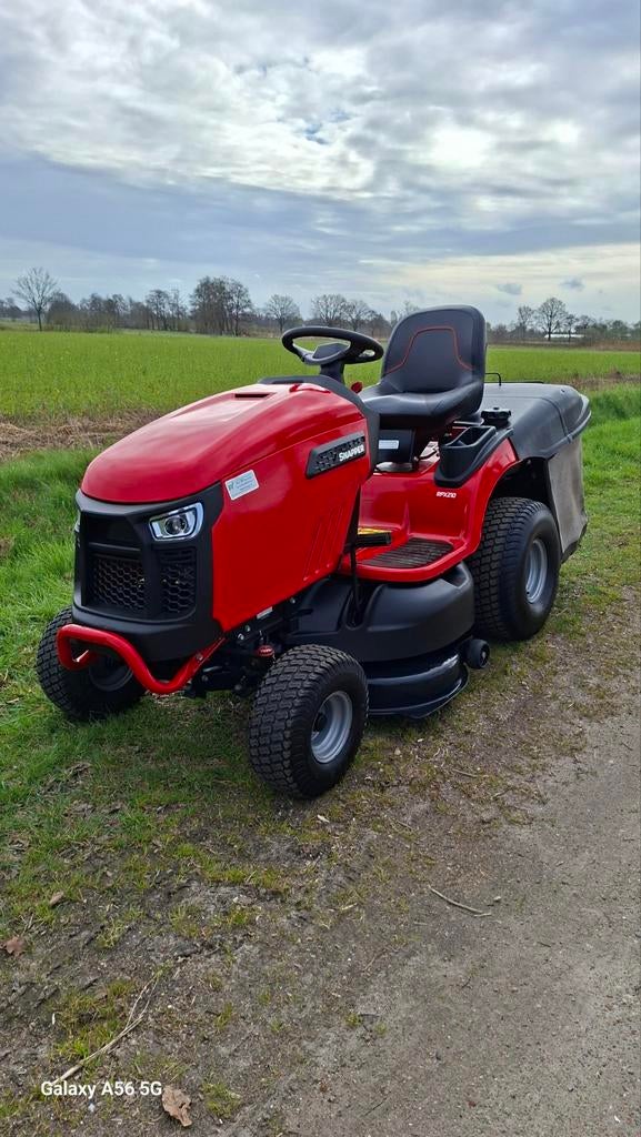 ✅ Snapper zitmaaier met vangbak. RPX 210, Tuin en Terras, Zitmaaiers, Zo goed als nieuw, 90 tot 120 cm, Elektrische starter, Opvangbak