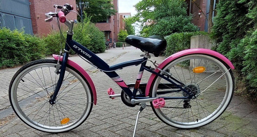 Btwin Hybride, Minder dan 10 versnellingen, Velgrem, Minder dan 47 cm, Ophalen