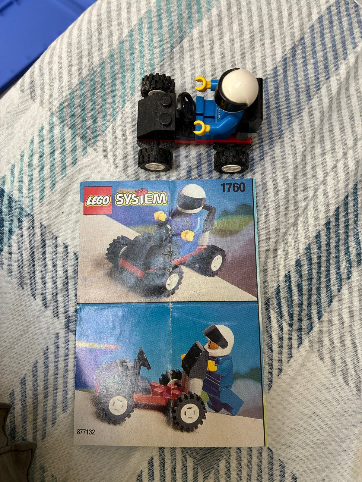 Lego System 1760 Kart met bouwbeschrijving, Ophalen of Verzenden, Gebruikt