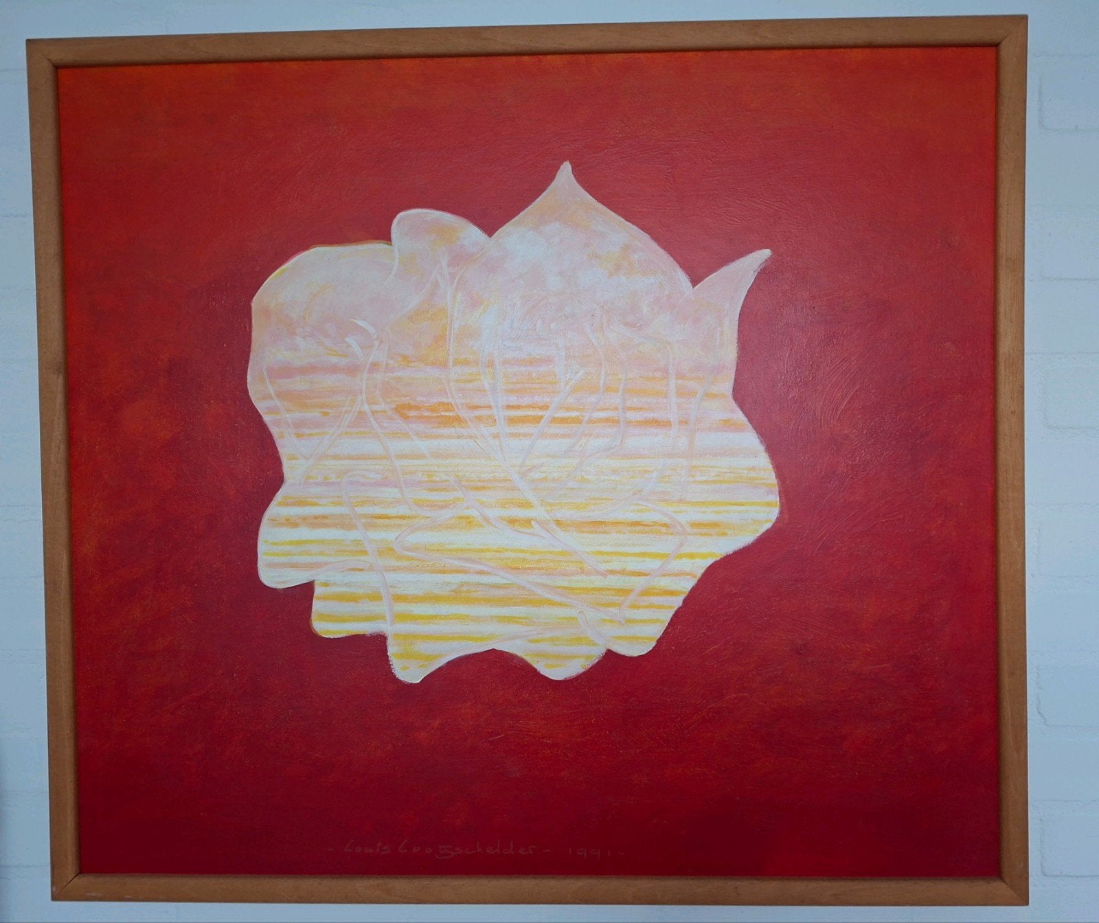 Poetry of a rose Louis Looyschelder 1991 gesigneerd, Ophalen of Verzenden