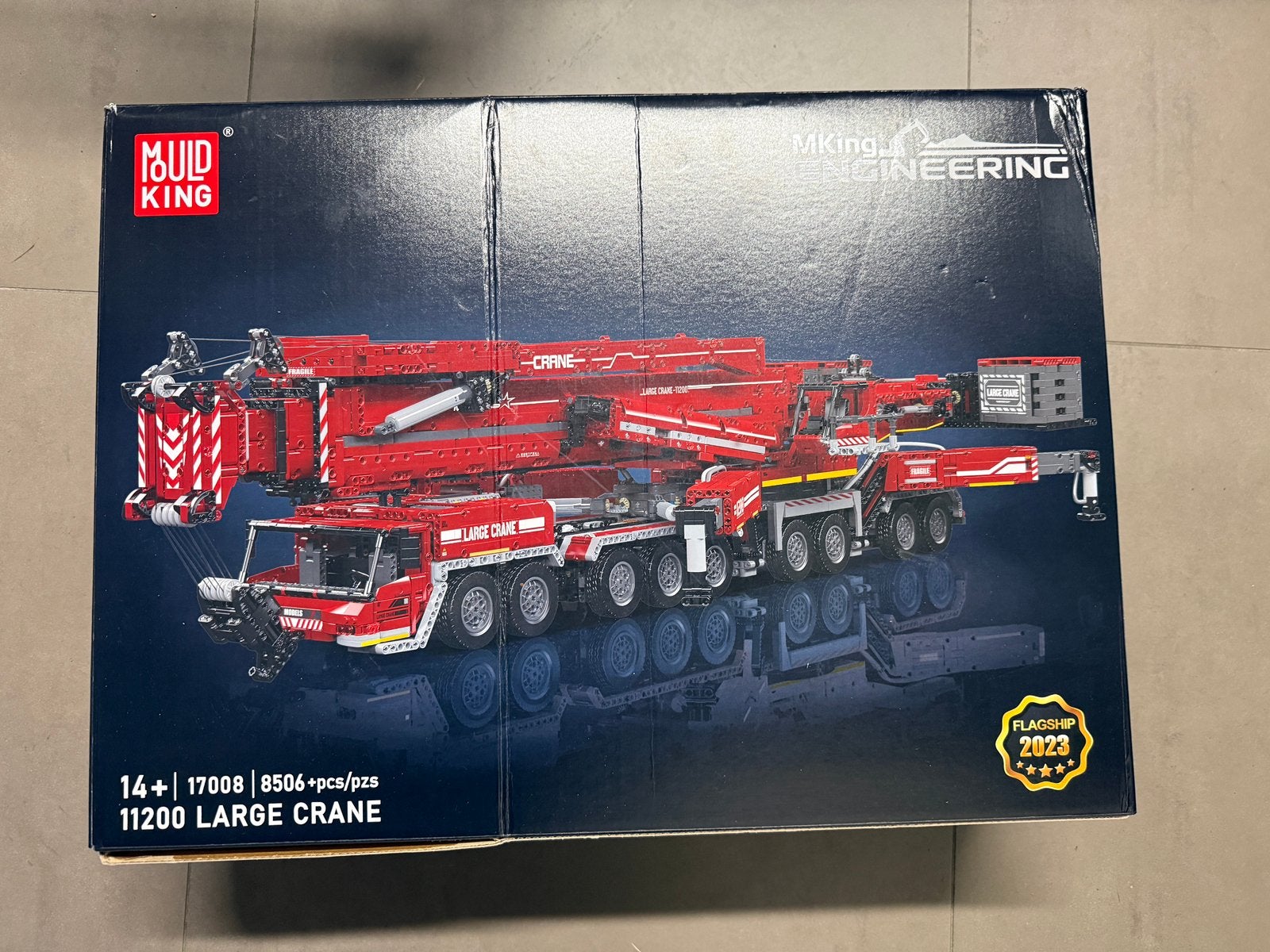Mouldking 17008 liebherr LTM 11200, Ophalen, Inclusief instructies, Overige typen, Zo goed als nieuw