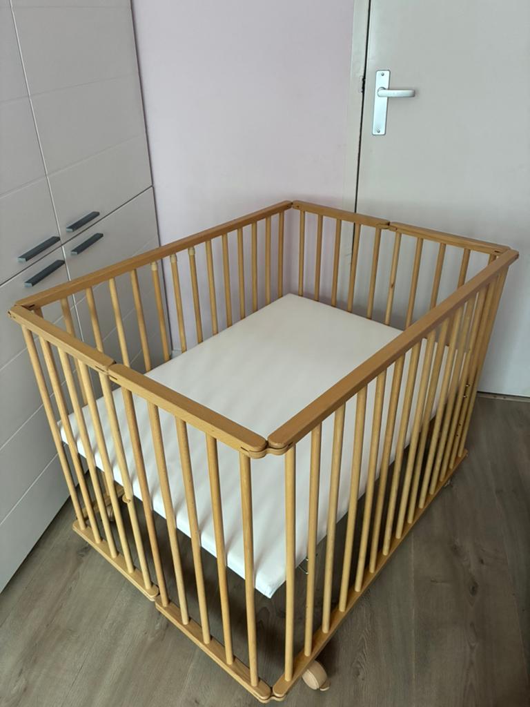 Inklapbare box, Kinderen en Baby's, Ophalen, Zo goed als nieuw, Rechthoekig, In hoogte verstelbaar