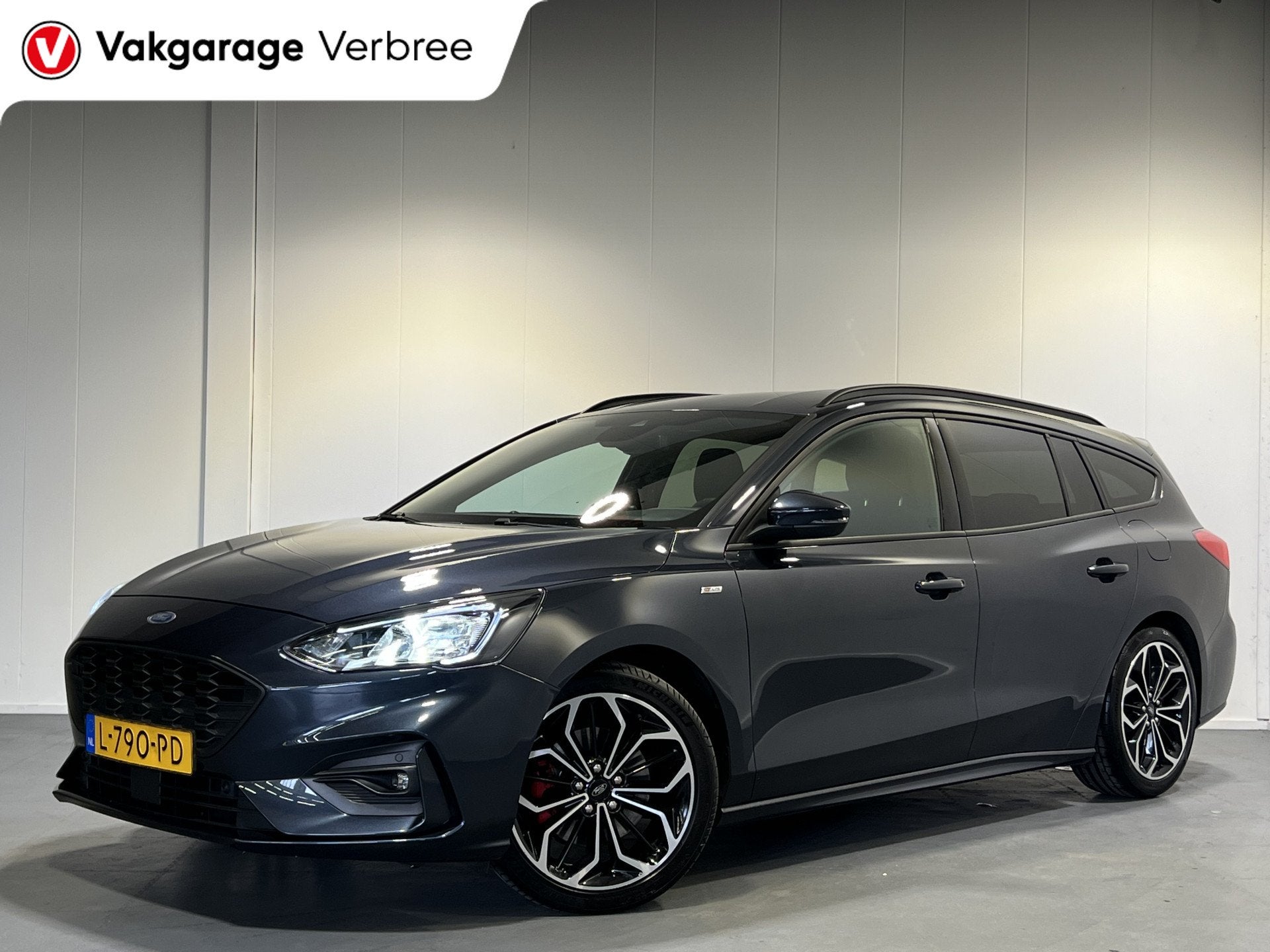 Ford FOCUS Wagon 1.0 EcoBoost Hybrid ST Line X Business | Na, Auto's, Stof, Gebruikt, Blauw, Origineel Nederlands
