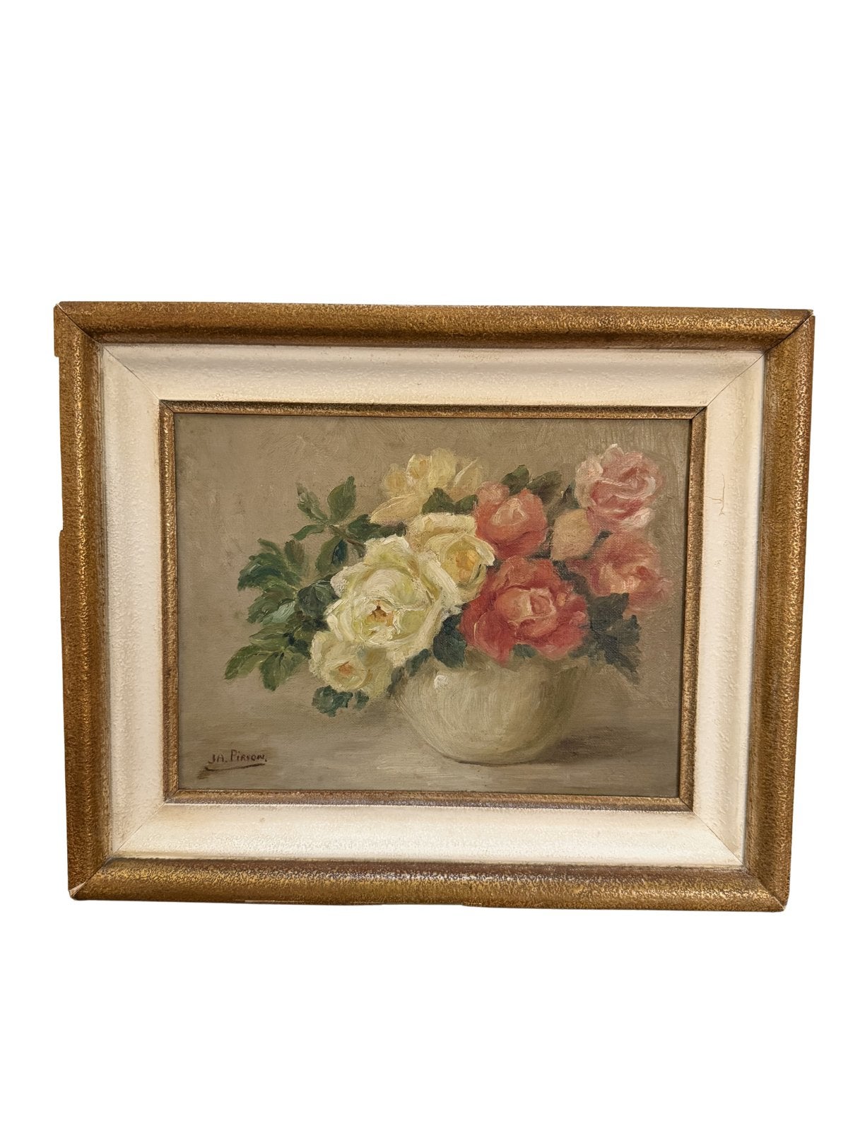 Josy-Ann Pirson (1911-1979) - Stilleven met rozen, Ophalen of Verzenden