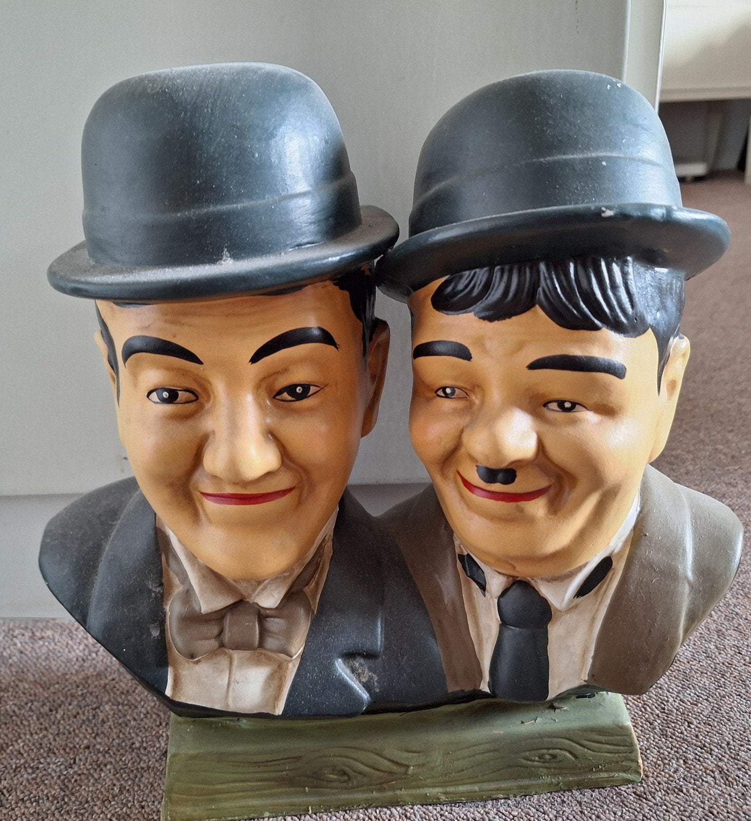 Beeld Laurel en Hardy, Verzamelen, Ophalen, Zo goed als nieuw, Mens