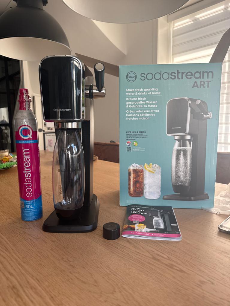 Sodastream ART bruiswatermaker met CO2 cilinder, Witgoed en Apparatuur, Bruiswatermachines, Ophalen of Verzenden, Nieuw