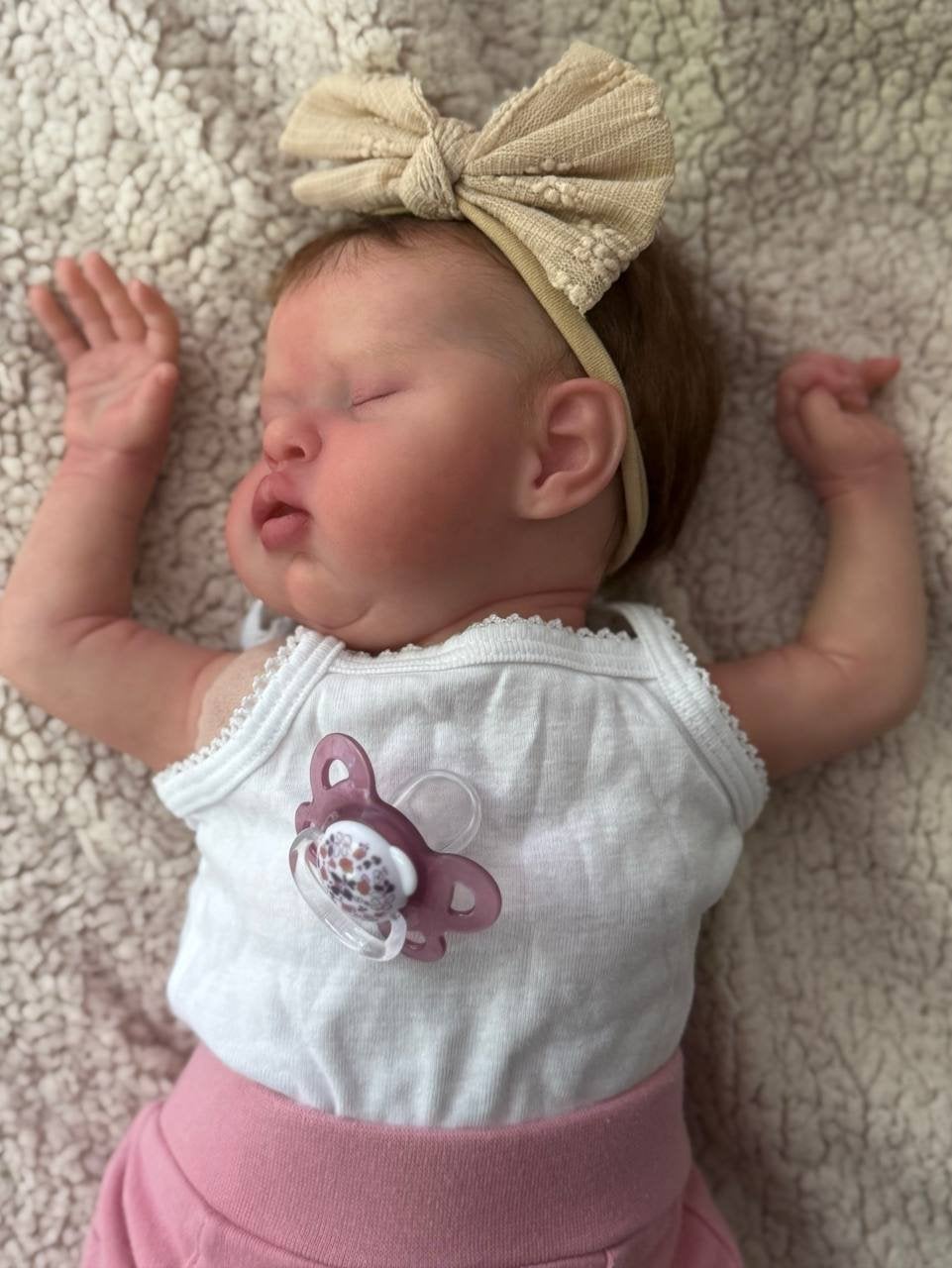 Reborn kit Teddy met certificaat. Te koop, Ophalen of Verzenden, Zo goed als nieuw, Babypop